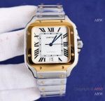 Swiss Copy Cartier Santos Large Smartlink Watch Two Tone Case